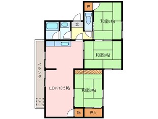 松阪駅 徒歩7分 2階の物件間取画像